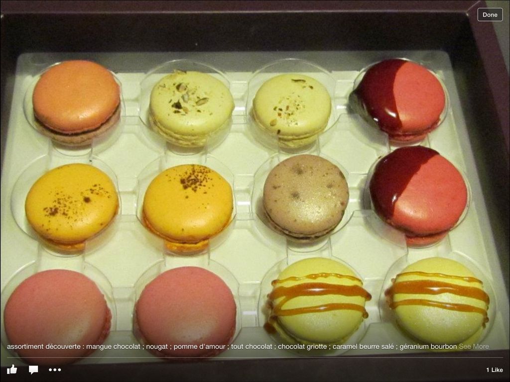 The very popular macarons