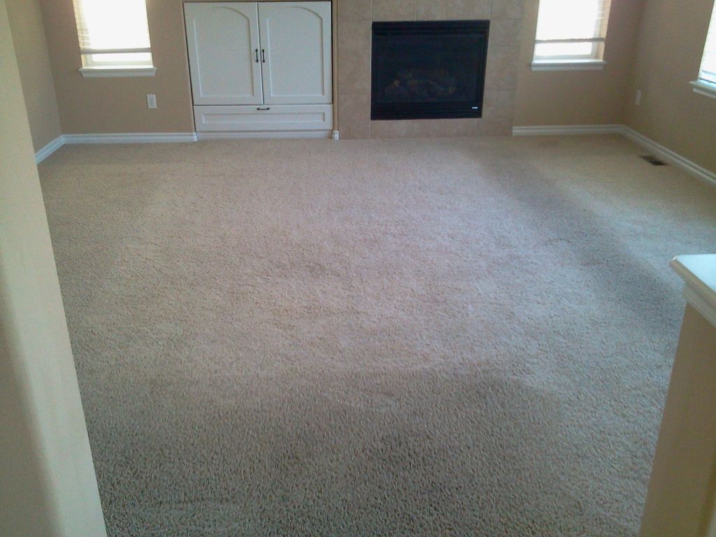 Before photo of dirty carpet