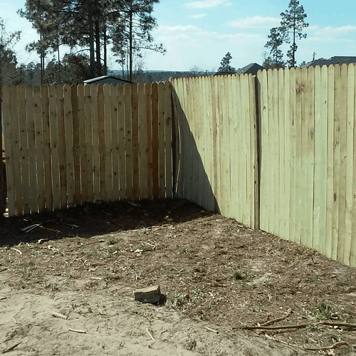 After Fence Installation