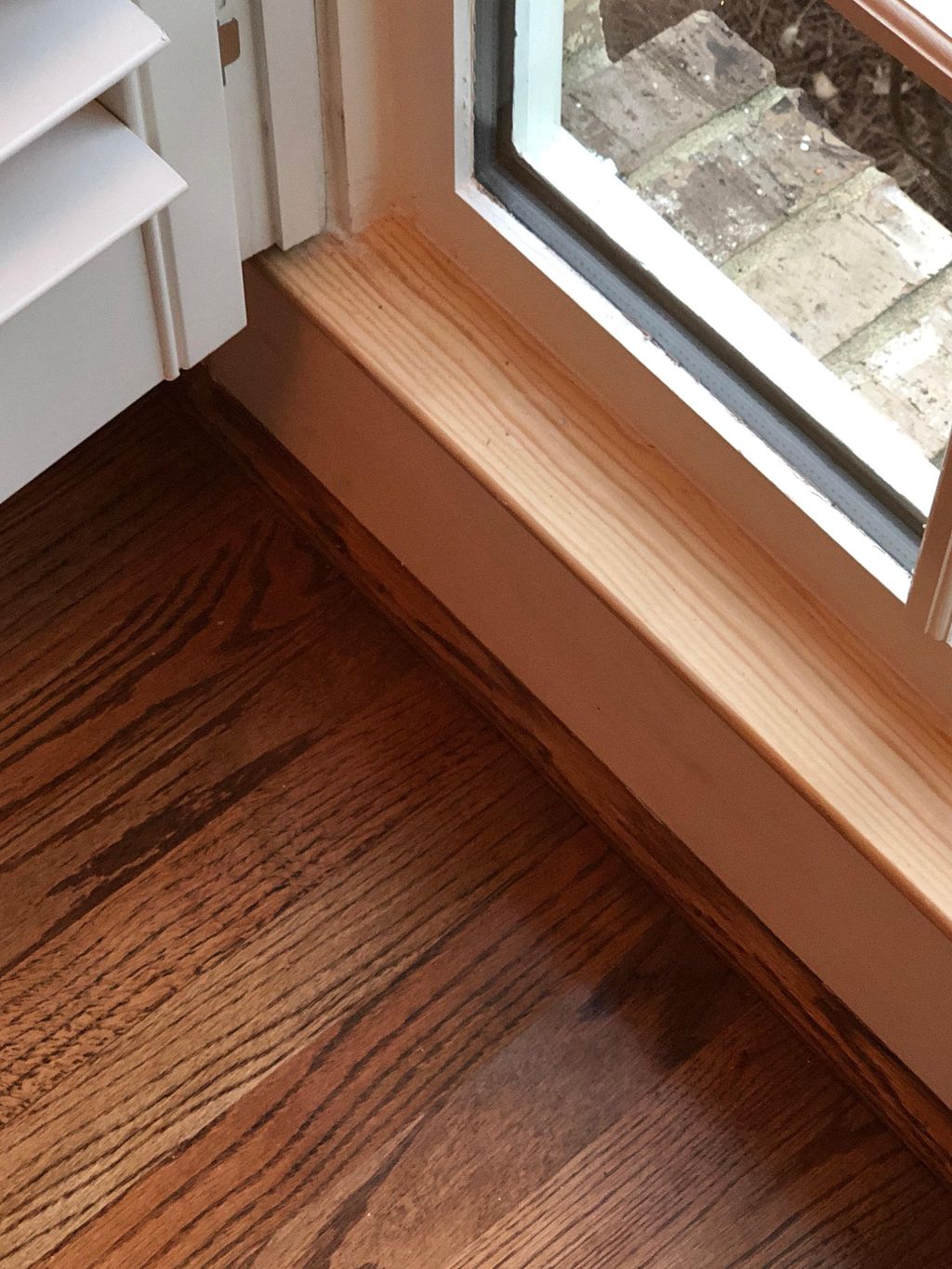 Repaired wood from termites 