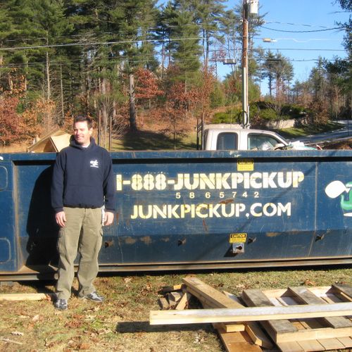 15 yard dumpster delivered to Norfolk, MA