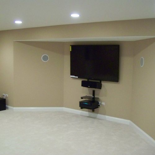 In wall home theater 5.1