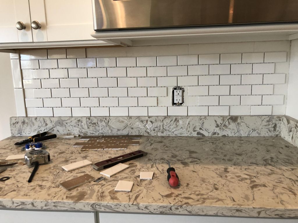 Backsplash incomplete 