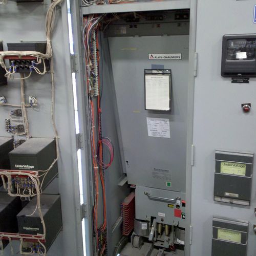 Circuit Breaker and protective relay cabinet for a