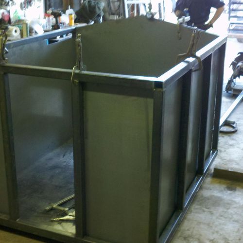 Designed and Fabricated steel insulated hot box