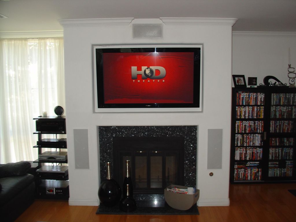 Wall build out - We framed the wall out so the TV 