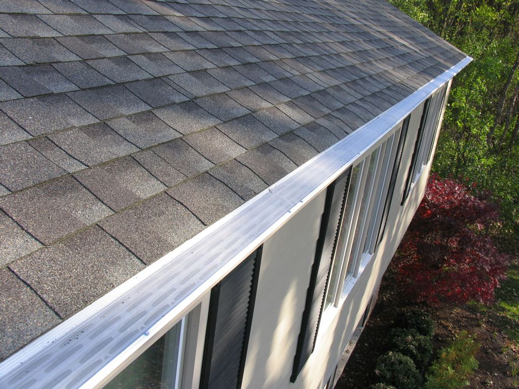 We love the consistent look of the gutter guard.