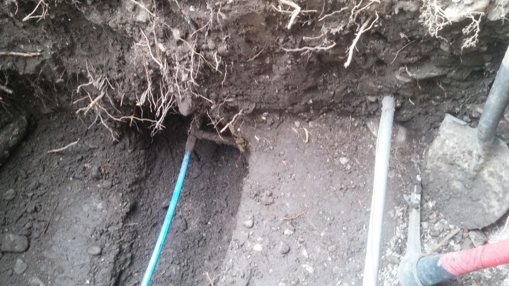Another one of our water line repairs