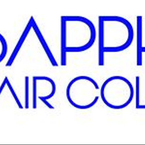 Logo created for Blue Sapphire Hair Collection. A 