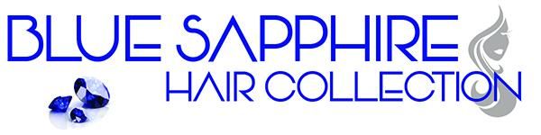 Logo created for Blue Sapphire Hair Collection. A 