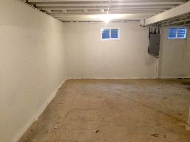 After: basement mold remediation - biocide treatme