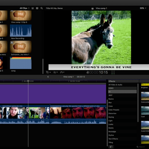 Final Cut Pro X Video Editing Software on Mac