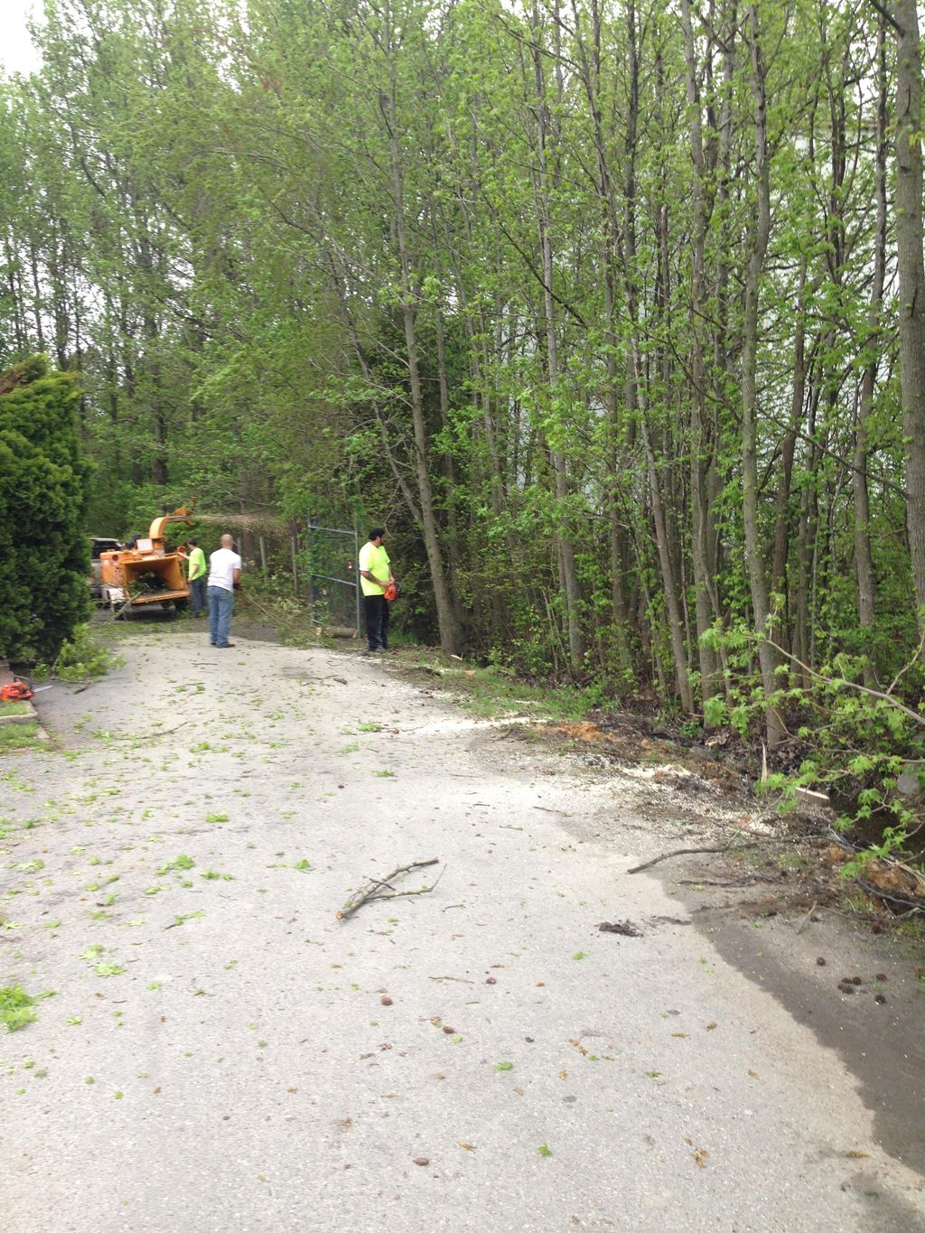 before/starting the job