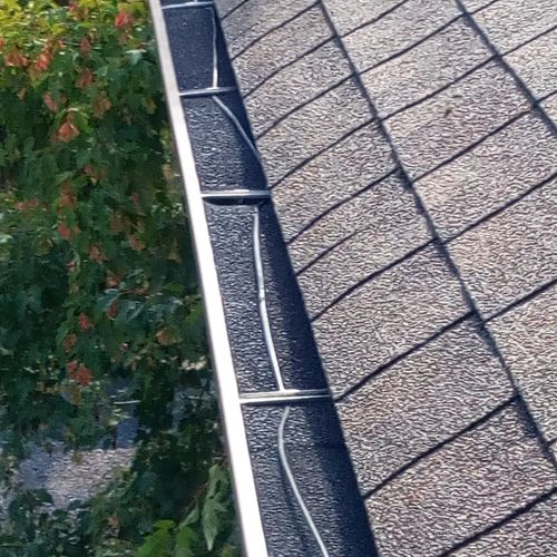 we installed "gutter stuff" with heat line, as to 