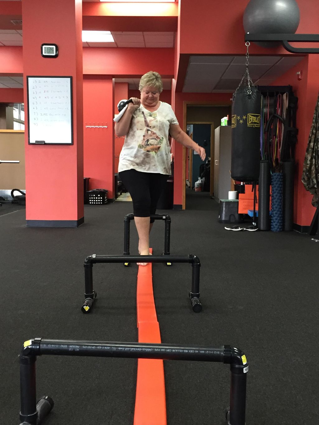 Balance training and obstacle courses keep the foc