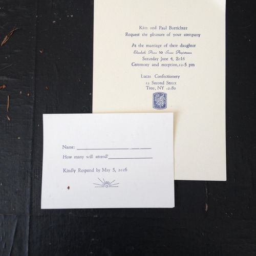 letterpress - wedding invitations