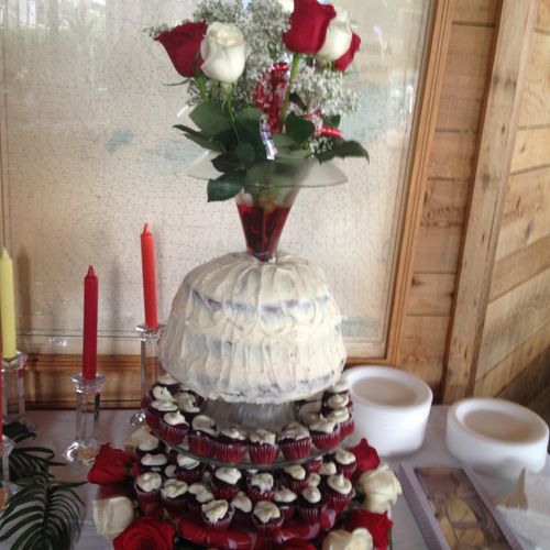 A 40th wedding anniversary party ! A cake I design