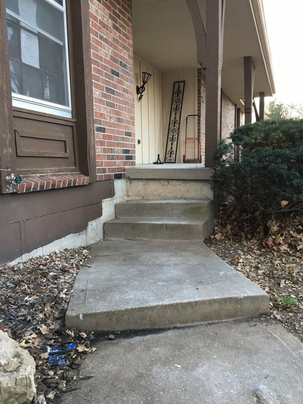 12" sidewalk lift, bringing the steps back to usab