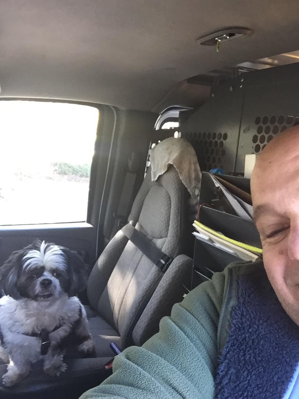 Pic of me and my best bud Ziggy who rides with me 