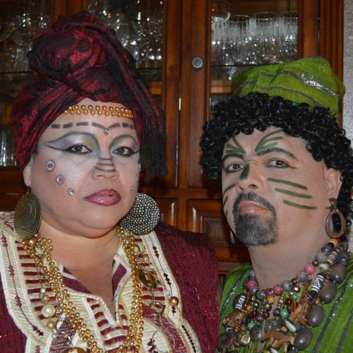 halloween make up african King and Queen