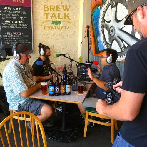 Filming current production project Brew Talk.