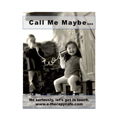 Call me maybe. 
No, seriously- lets get in touch.