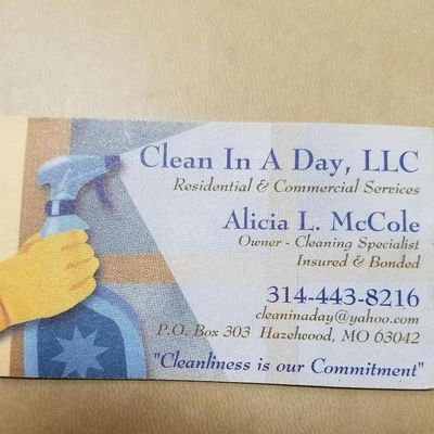 Avatar for Clean In A Day, LLC