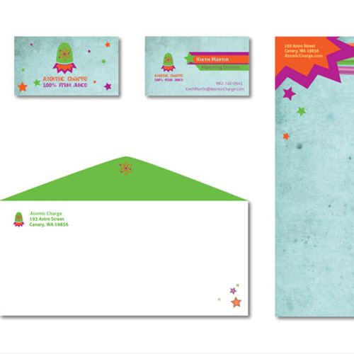 Matching logo, cards, letterhead consistent with b