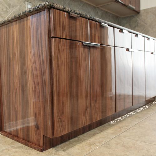 Bolivian Rosewood Base Cabinets