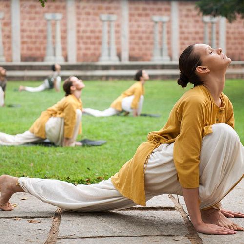 Scenes from Isha Hatha Yoga School in India