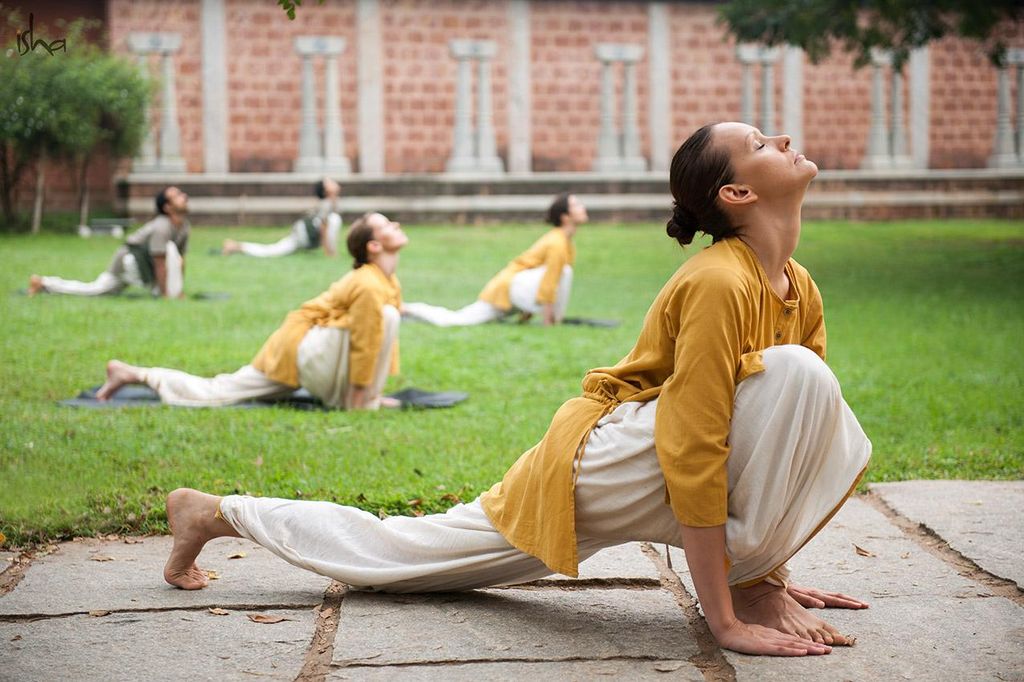 Scenes from Isha Hatha Yoga School in India