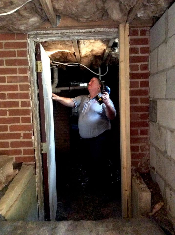 inspecting the tall and walk in crawlspace