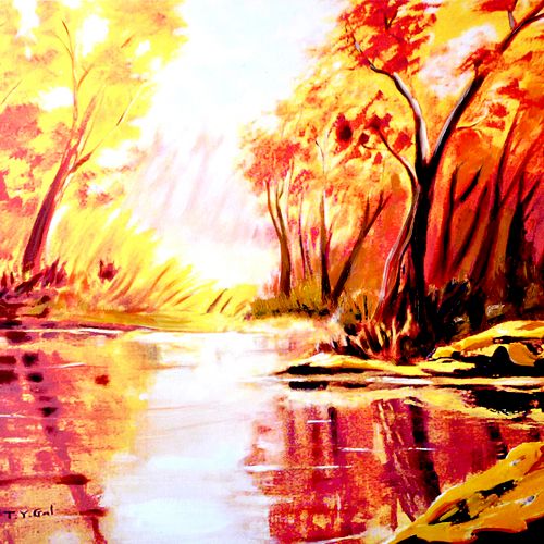 One of my landscapes paintings, original sold, pri