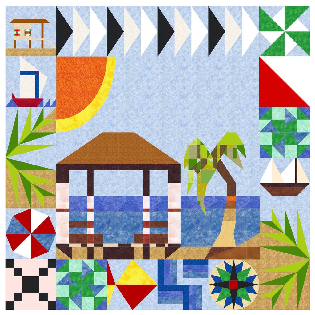 EQ7 rendering of a future quilt. EQ7 is a software