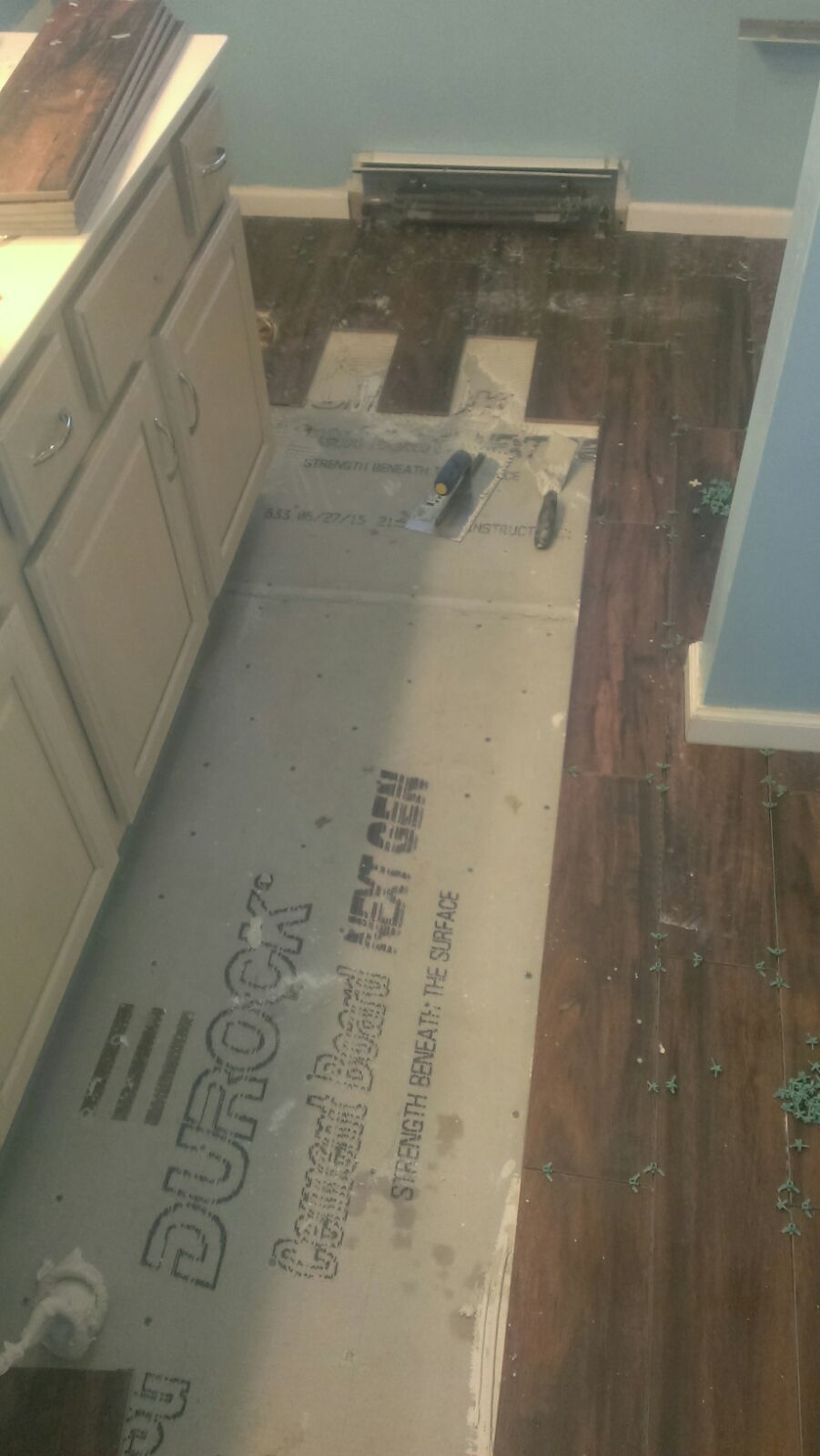 Floor reparation (before)