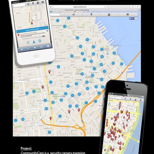 CommunityCam is an app and website that maps publi