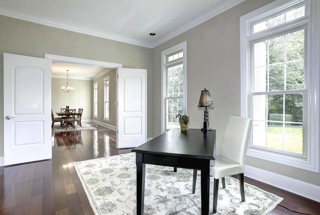 Staged home office