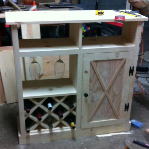 Custom Built wine cabinet 