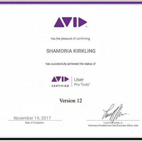 Protools 12 Certified
