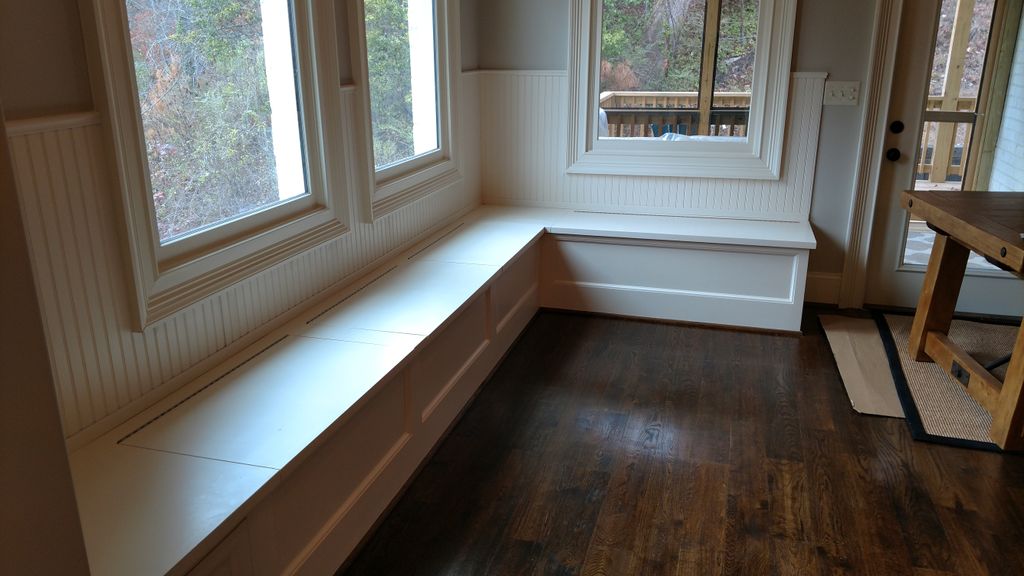 built-in bench seating