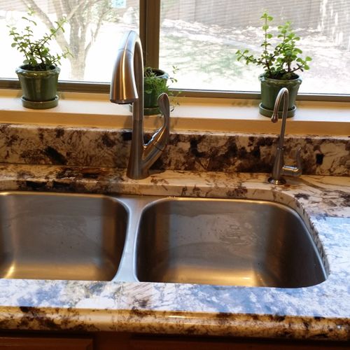 Installed a new Kitchen Sink and Faucet
