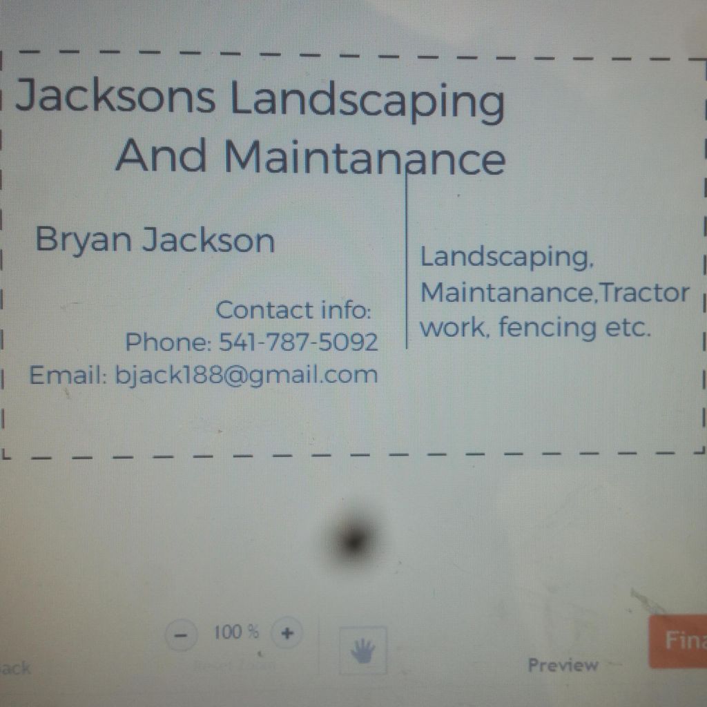 Jackson landscaping and maintenance