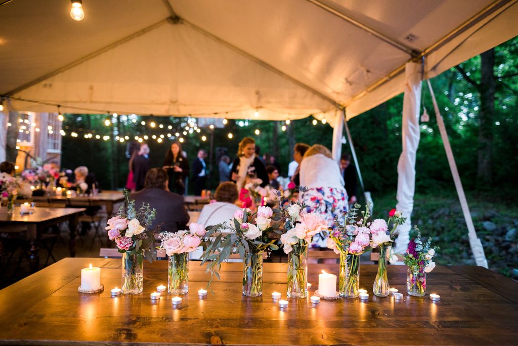 Flowers, table accessories, all put together by me