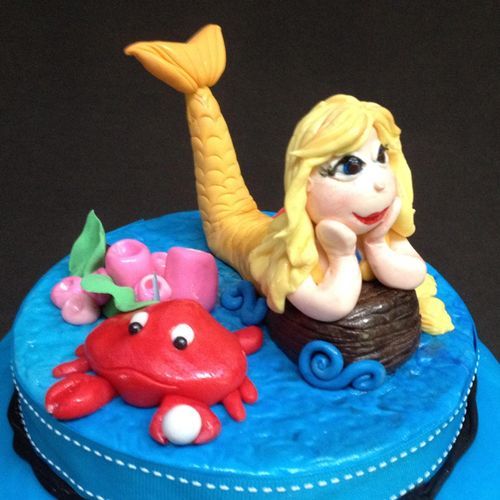 "H20 ~ Just add Water" Cake
Mermaid topper is on a