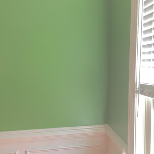 Kitchen color change (Dill from Sherwin Williams) 