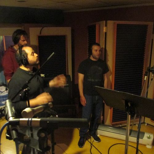 Recording Vocals in the studio in Cockeysville, MD