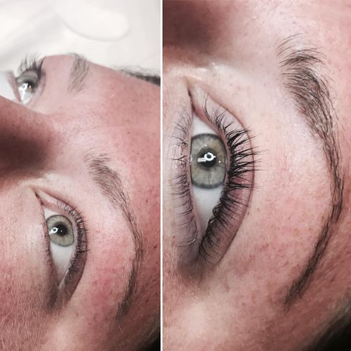 Before & After Lash Lift w/Tint