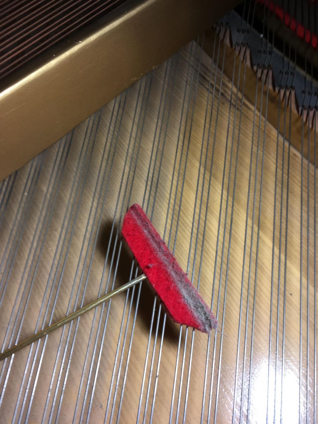 Grand soundboard cleaning is done all the time