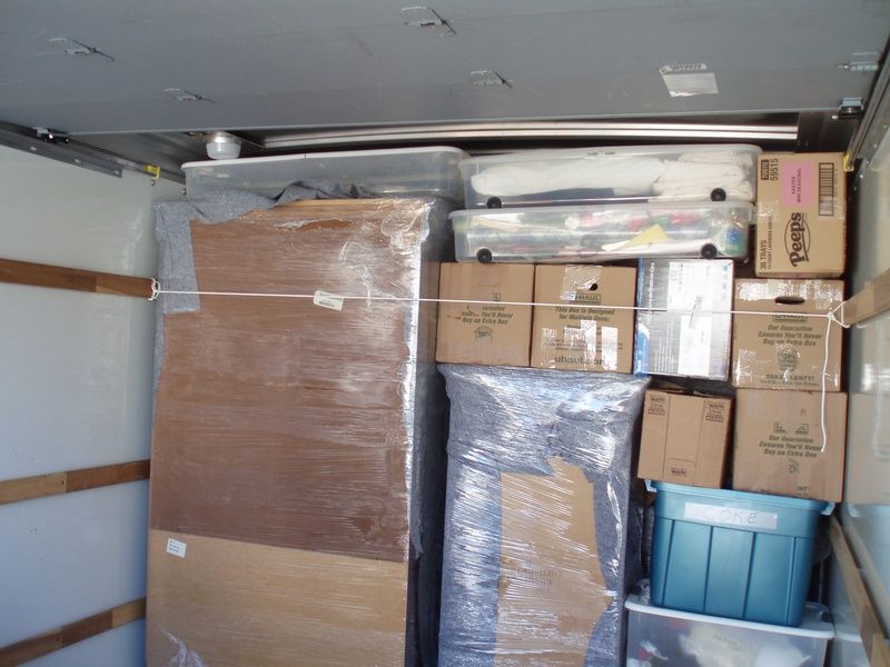 packed truck for long distance move....