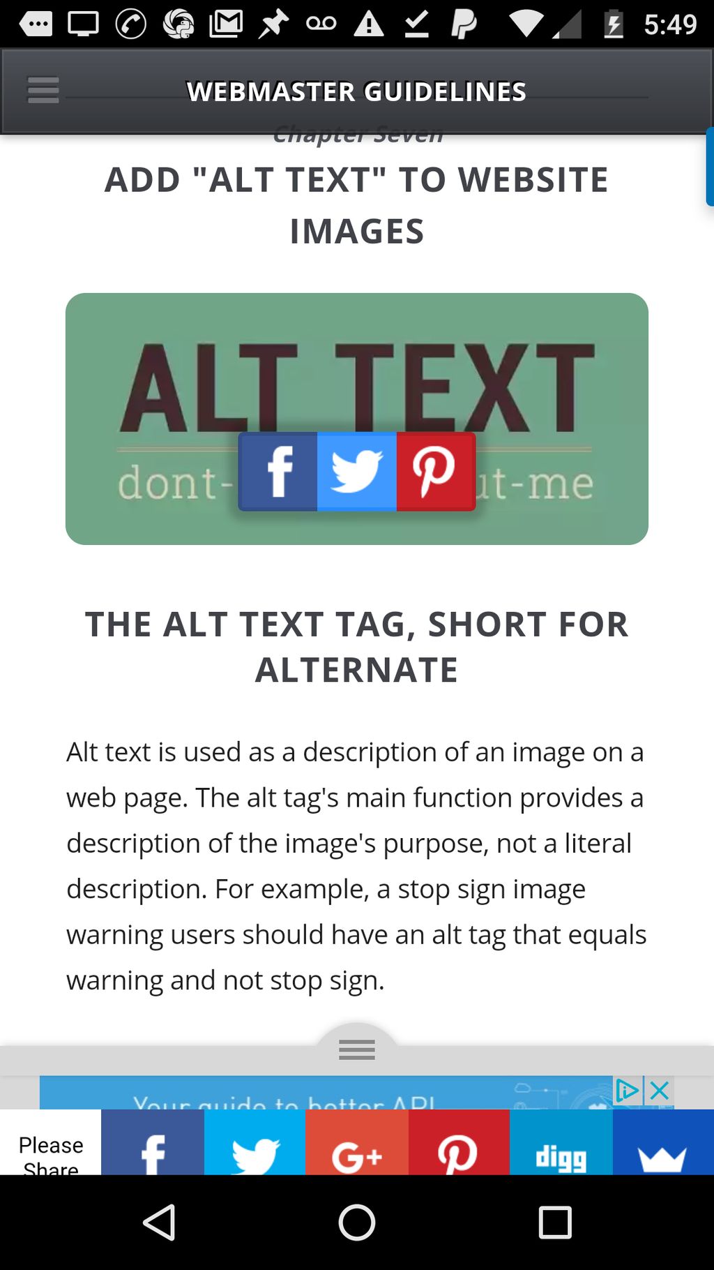 Mobile Responsive Design Example 1